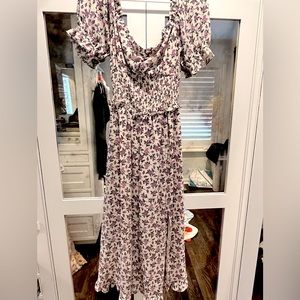 Lost + Wander floral midi dress